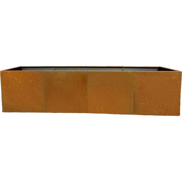 Lillepott Recal Corten 220 x 55 x 55 cm, teras