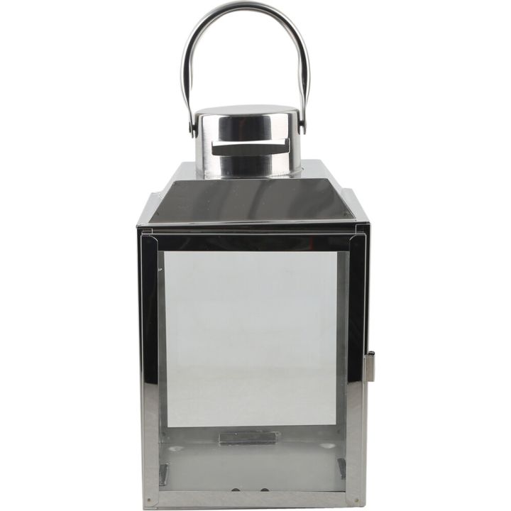 Latern Gemma 13,5 x 13,5 x 22,5 cm, hõbedane