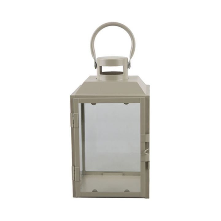 Latern Freya 10 x 10 x 16 cm, greige