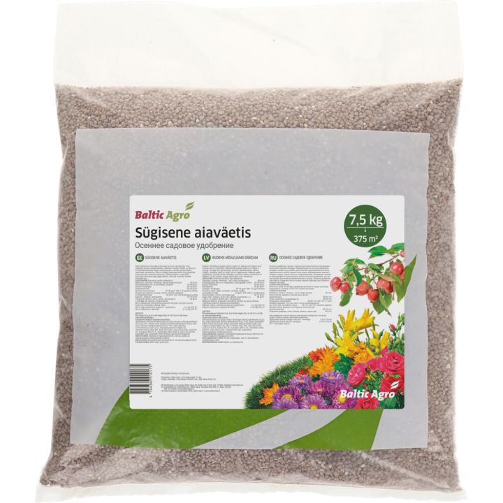 Sügisene aiaväetis Baltic Agro 7,5 kg