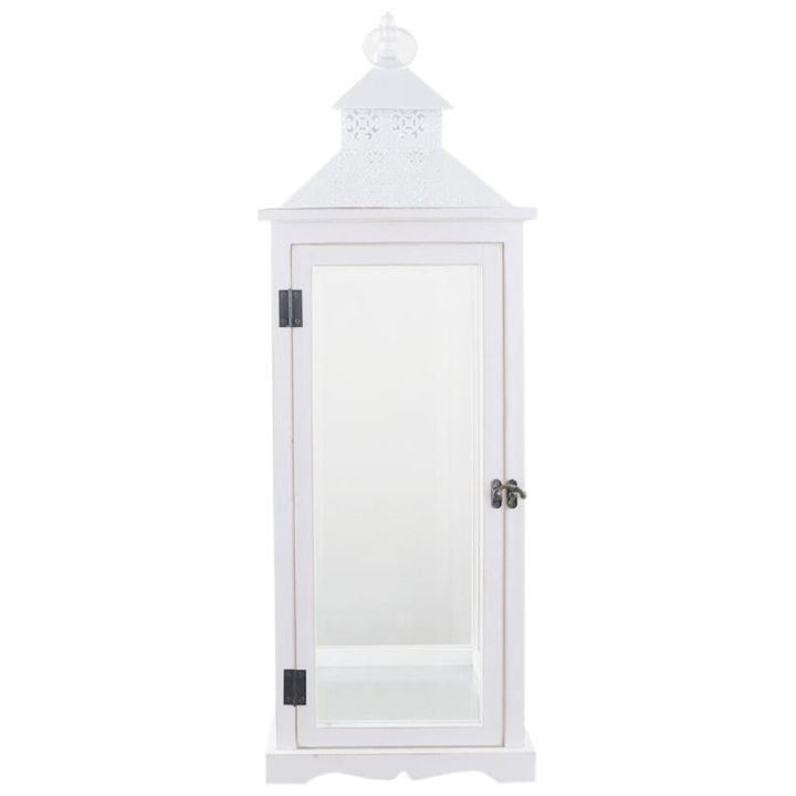 Latern Gabriella 25 x 25 x 75 cm, valge