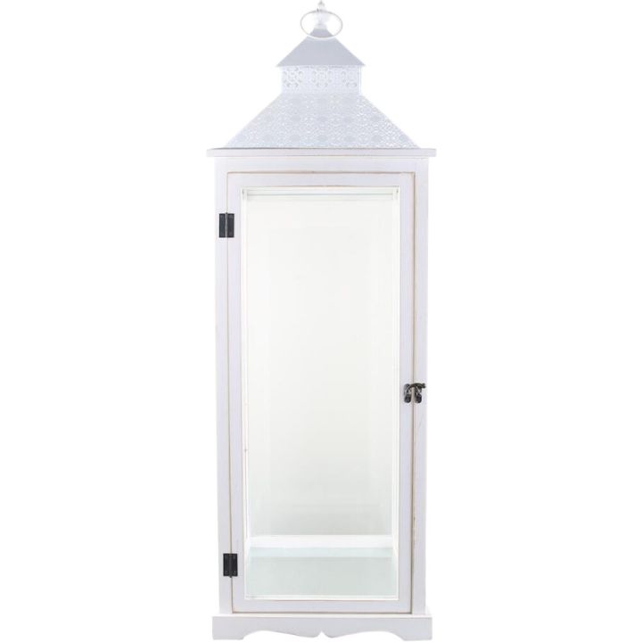 Latern Gabriella 32 x 32 x 98 cm, valge