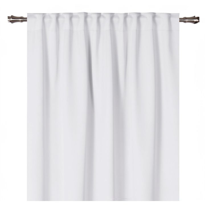 Kardin Eclipse 140 x 260 cm, hall Valge