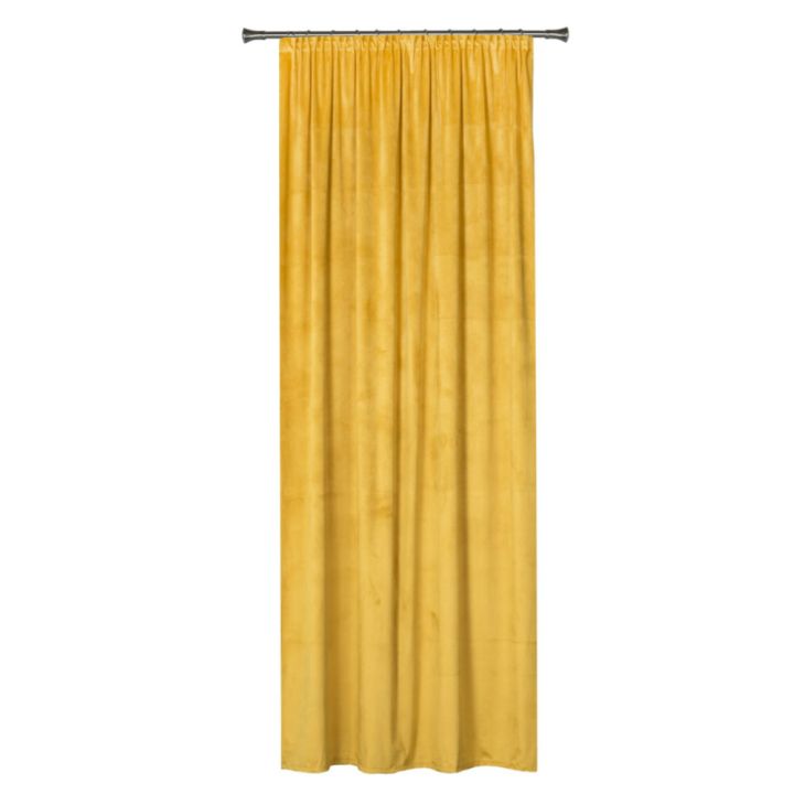 Kardin Velutto 140 x 260 cm, sinepikollane