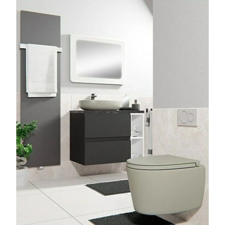 Seinapealne WC-pott ja prill-laud Rak Ceramics Feeling hall