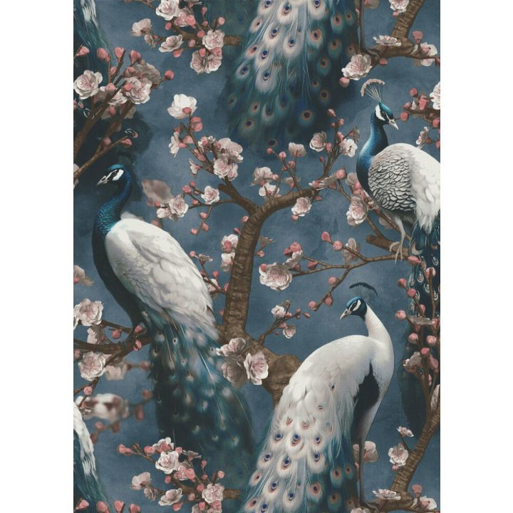 Fliistapeet Erismann Peacock 10414-08 sinine