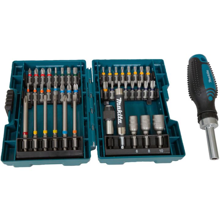 Narrega kruvikeeraja ja otsakute komplekt Makita E-25096 44-osaline