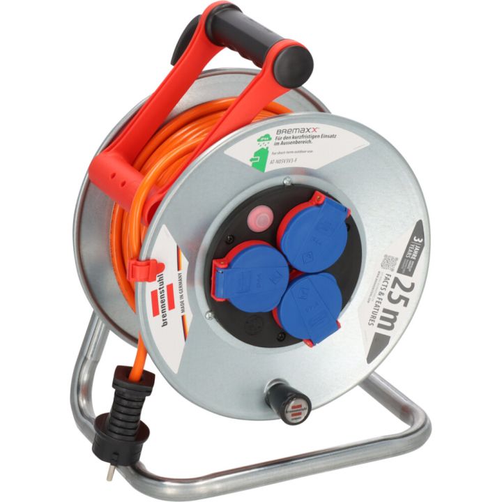 Kaablitrummel Brennenstuhl®Garant S AT-N05V3V3-F 3G1,5 IP44 - 25 m