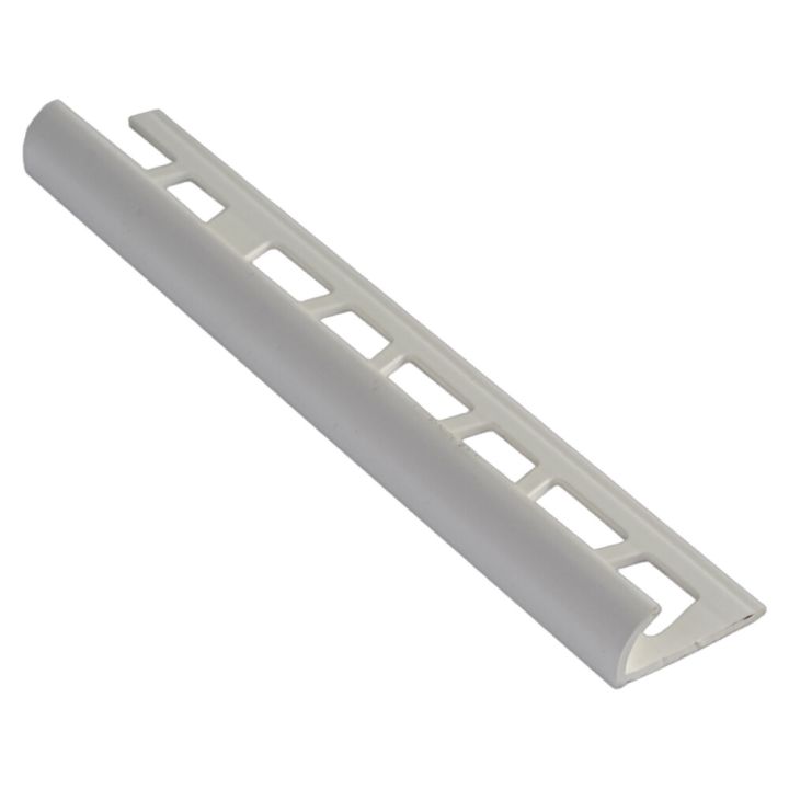 Plaadiliist Maler PVC ümar valge 8 x 26 x 2500 mm