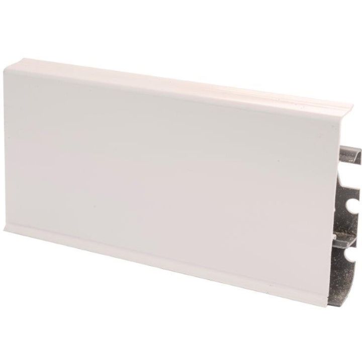 Põrandaliist PVC High Gloss White 22 x 75 x 2500 mm