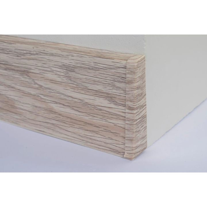 Põrandaliistu ots PVC Bilbao Oak parem 22 x 75 mm