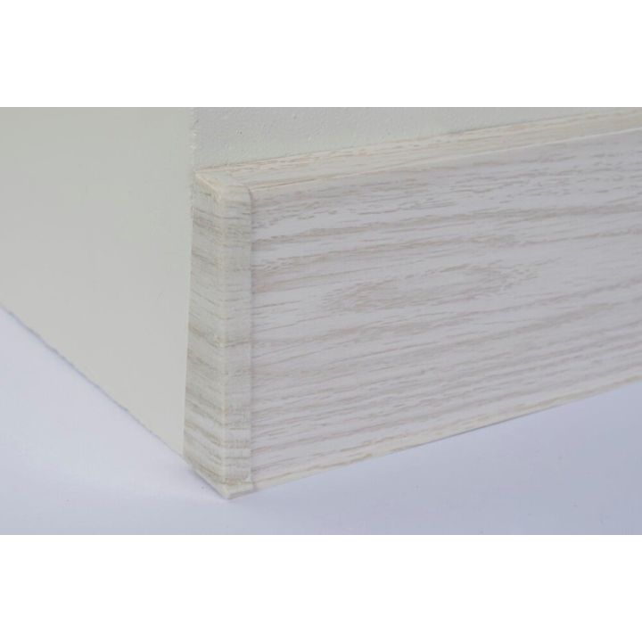 Põrandaliistu ots PVC Aspen Oak vasak 22 x 75 mm