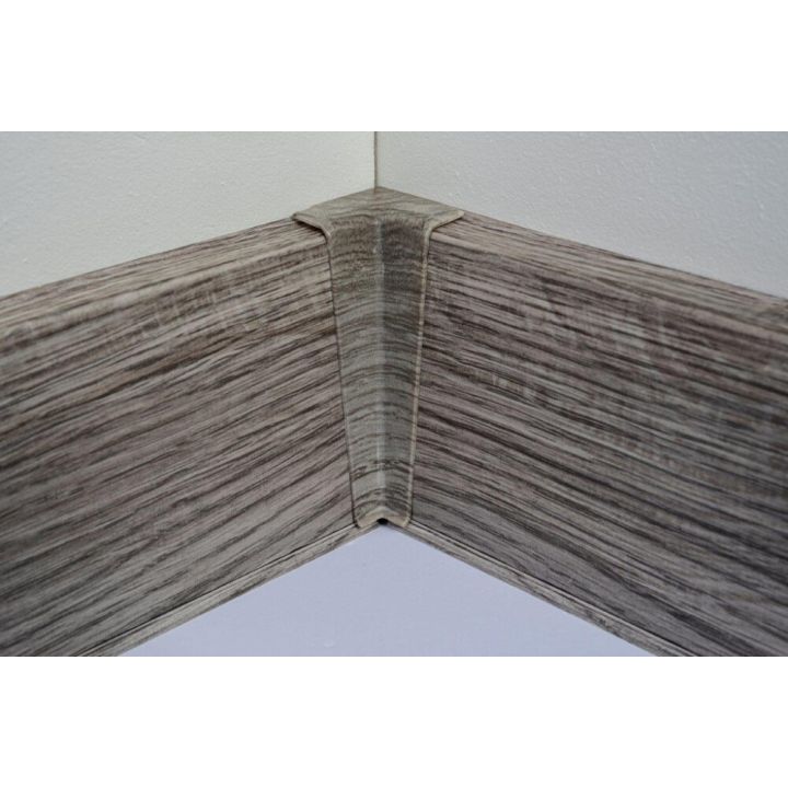 Põrandaliistu sisenurk PVC Dark Pine 22 x 75 mm