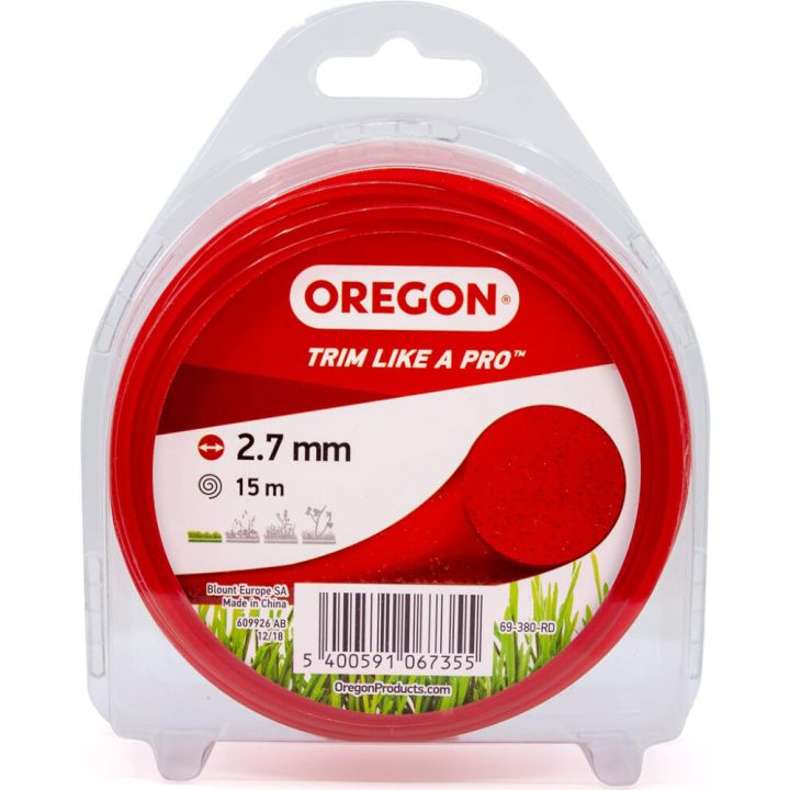 Trimmihõhv Oregon 2,7 mm x 15 m, punane