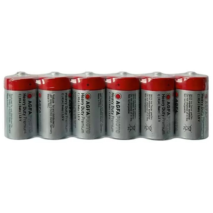 Patareid AGFAPHOTO HEAVY  DUTY Premium  1,5 V 6tk