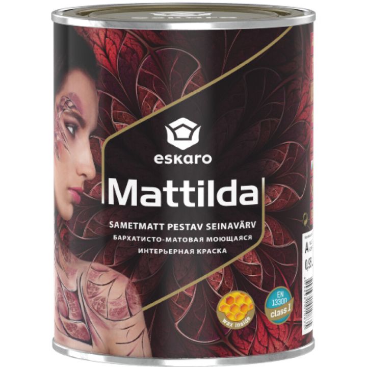 Seinavärv Eskaro Mattilda 0,95 l, valge