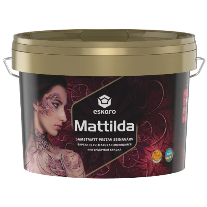 Seinavärv Eskaro Mattilda 2,85 l, valge