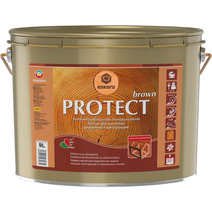 Süvaimmutusvahend Eskaro Protect Brown 9 l