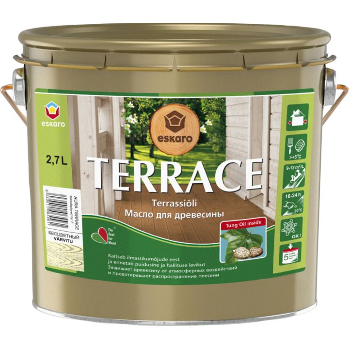 Terrassiõli Eskaro Terrace, värvitu 2,7 l