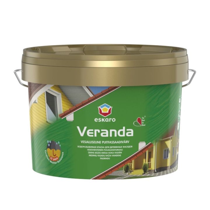 Fassaadivärv Eskaro Veranda 2,85 l, valge