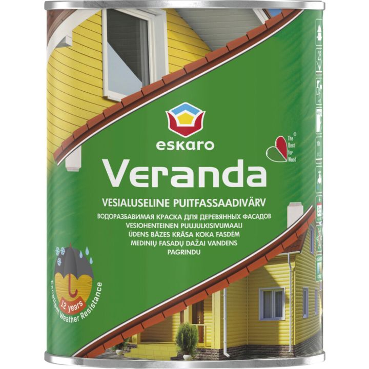 Fassadivärv Eskaro Veranda 0,92 l, pruun