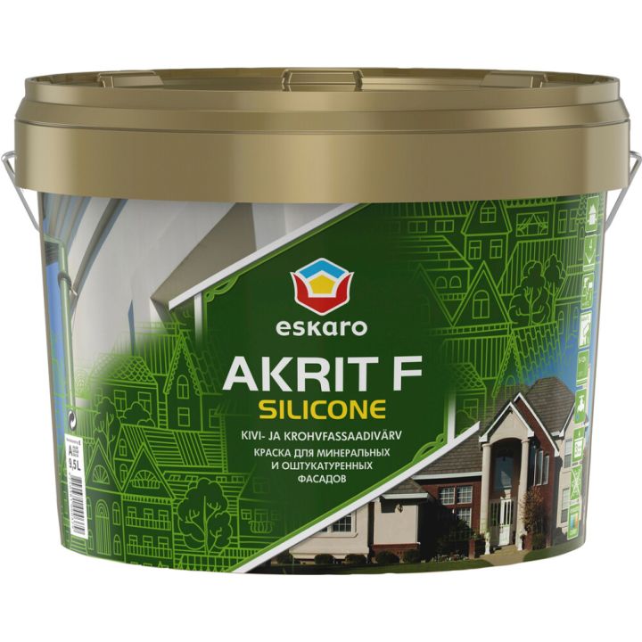 Fassaadivärv Eskaro Akrit F Silicone A valge 9 l