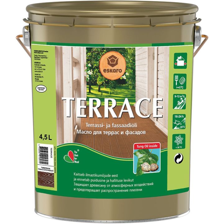 Terrassiõli Eskaro Terrace, tumepruun 4,5 l