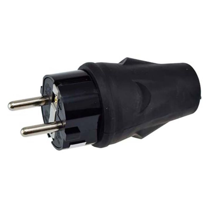 Pistik ElectroGear maandusega must