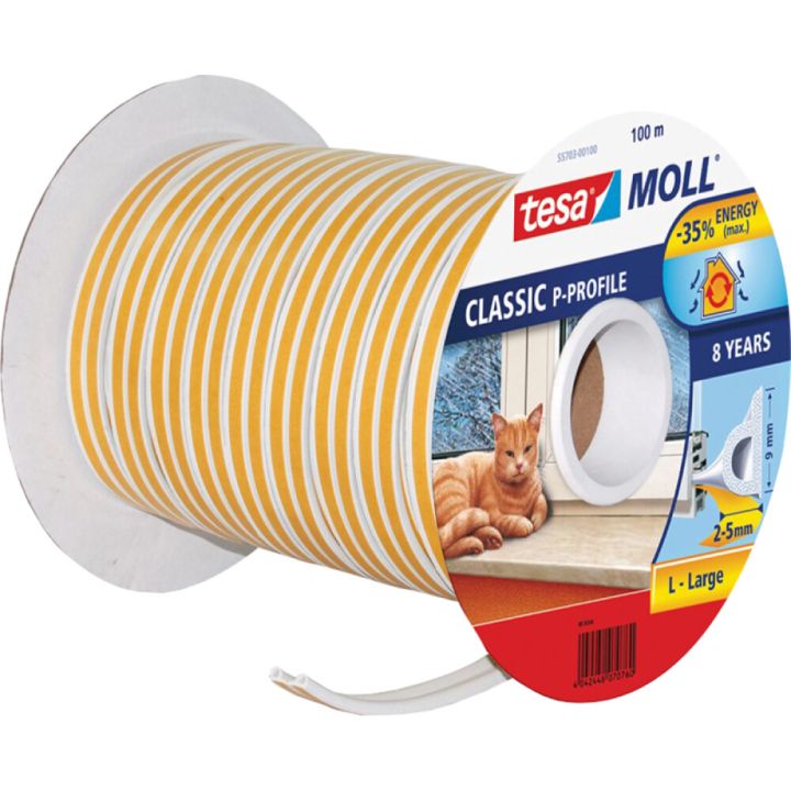 Aknatihend tesamoll® Classic P-profile 2 x 50 m valge