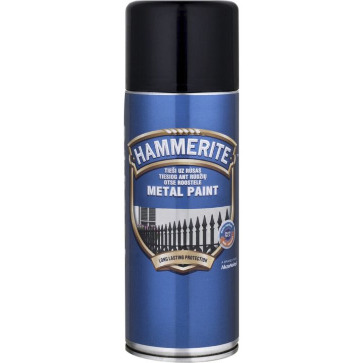 Metallivärv Hammerite Hammered 400 lm, must