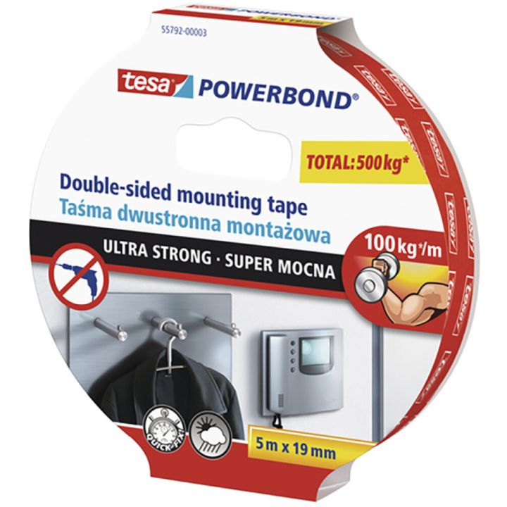 Kahepoolne teip tesa® 5 m x 19 mm