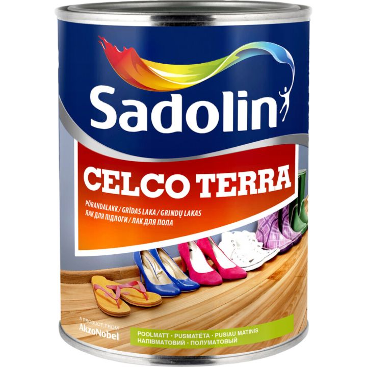 Põrandalakk Celco Terra, poolmatt 1 l