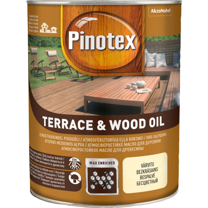 Puiduõli Pinotex Terrace&Wood Oil 1 l, värvitu