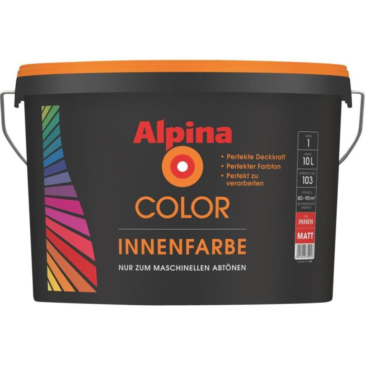 Sisevärv Alpina Color Innenfarbe Base 1 valge 10 l