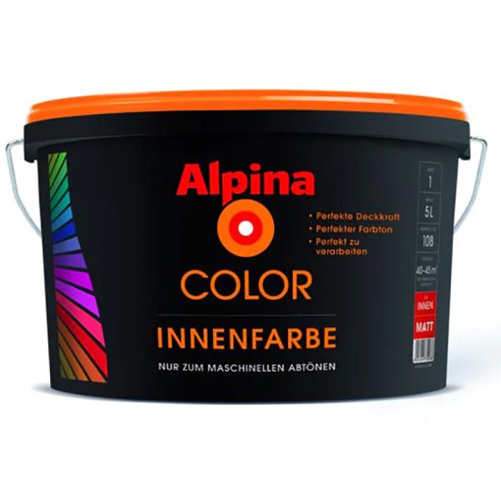 Sisevärv Alpina Color Innenfarbe Base 1 valge 5 l