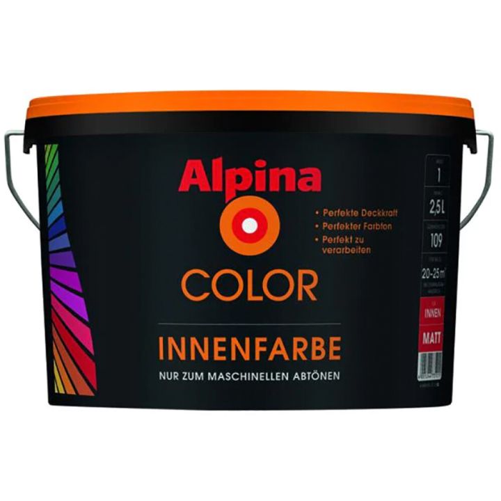 Sisevärv Alpina Color Innenfarbe Base 1 valge 2,5 l