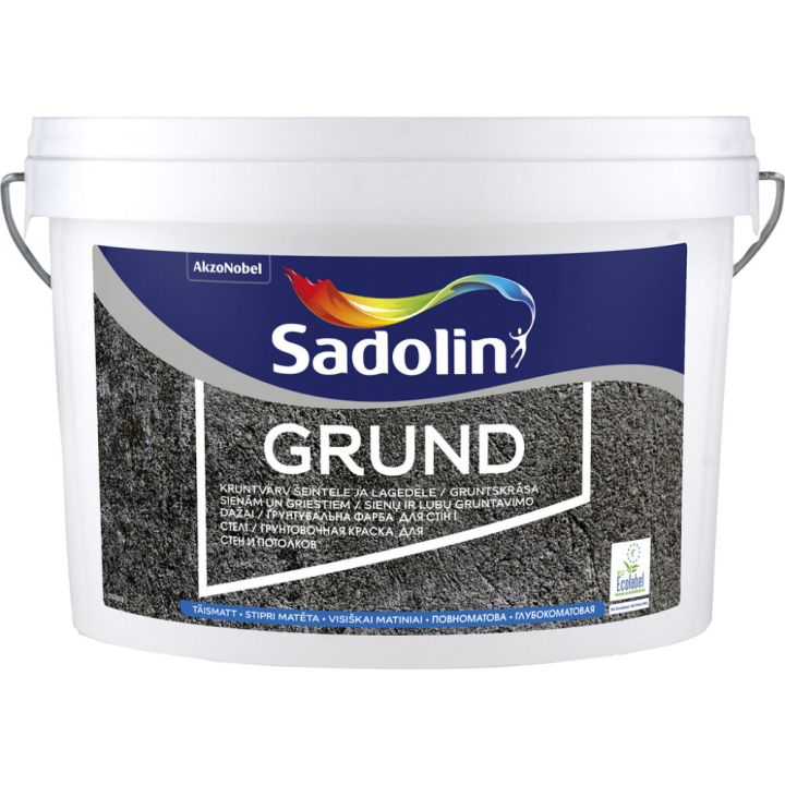 Kruntvärv seintele ja lagedele Grund 2,5 l