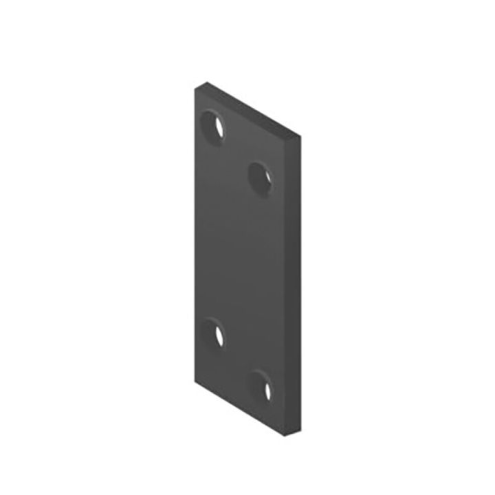 Naelutusplaat Arras 60 x 25 mm must