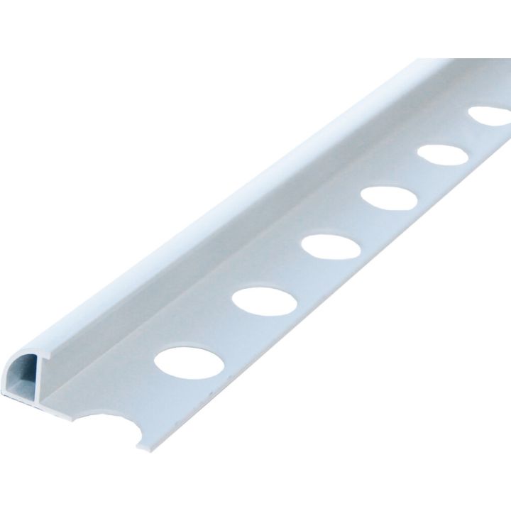 Plaadiliist Dione ümar alu valge 8 x 2500 mm