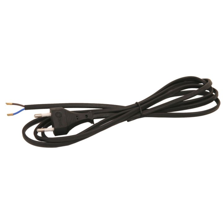 Pistikuga juhe maanduseta 2 m must