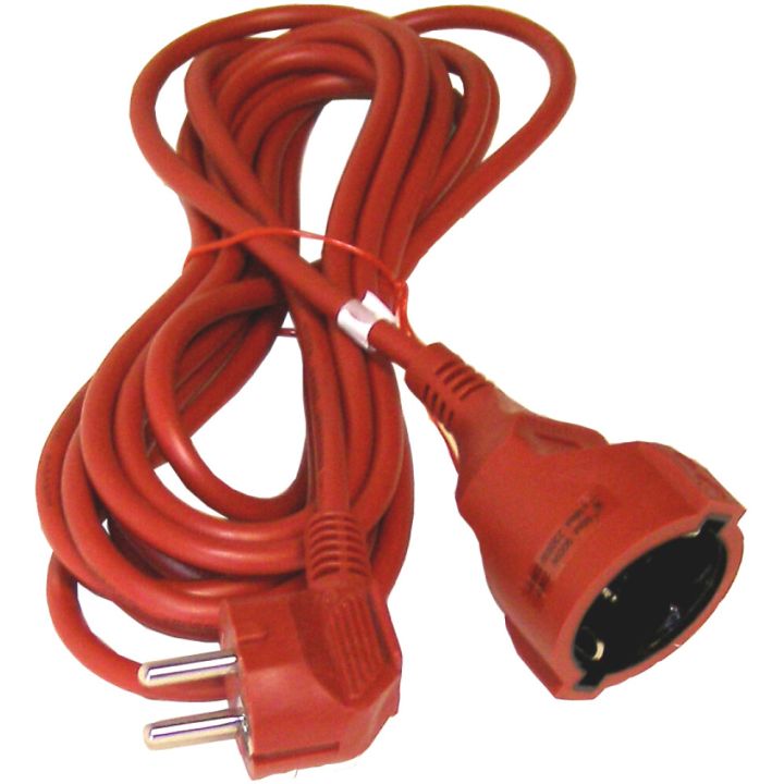 Pikendusjuhe maandusega 5 m punane