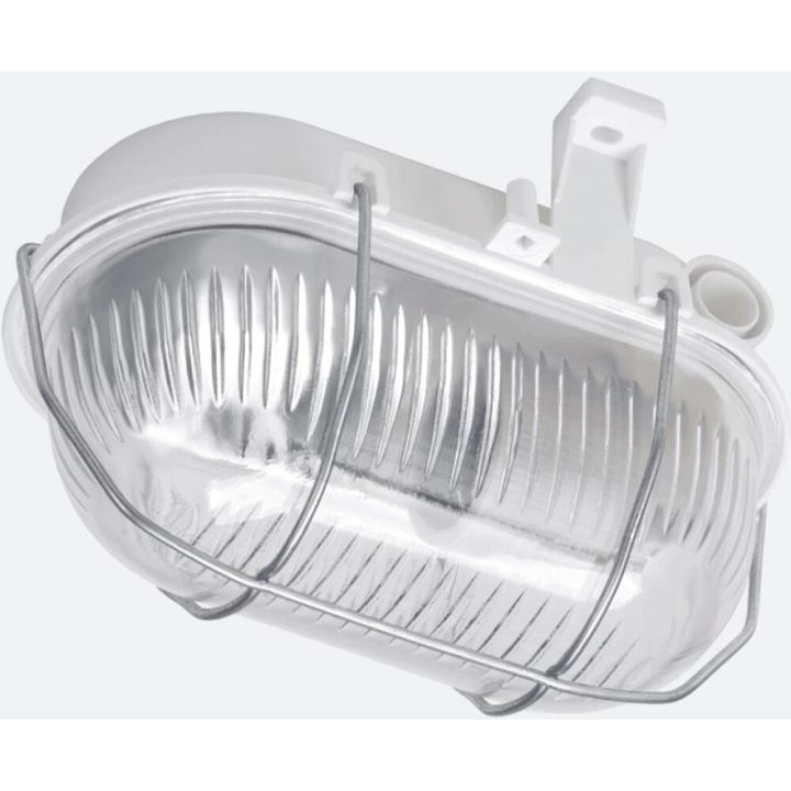 Niiskuskindel valgusti Lena Lighting Oval 60 Simetal 2 valge