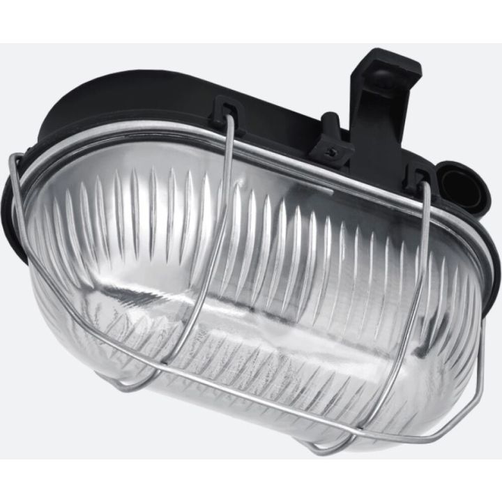 Niiskuskindel valgusti Lena Lighting Oval 60 Simetal 2 must