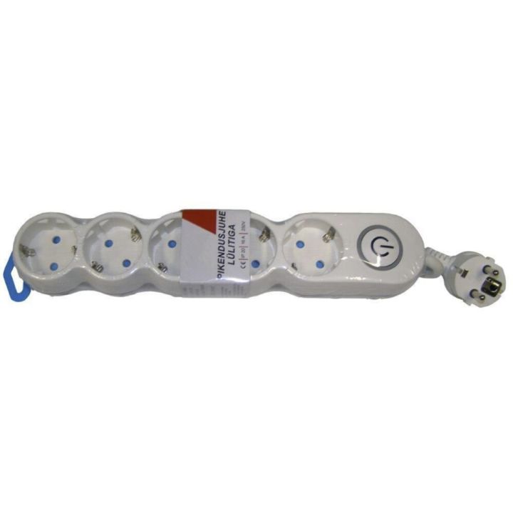 Pikendusjuhe lülitiga 5-pesa, 3 m