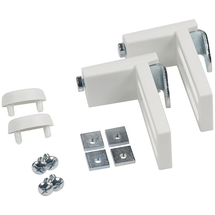 Klemmkinnitus ribakardinale valge 2 tk