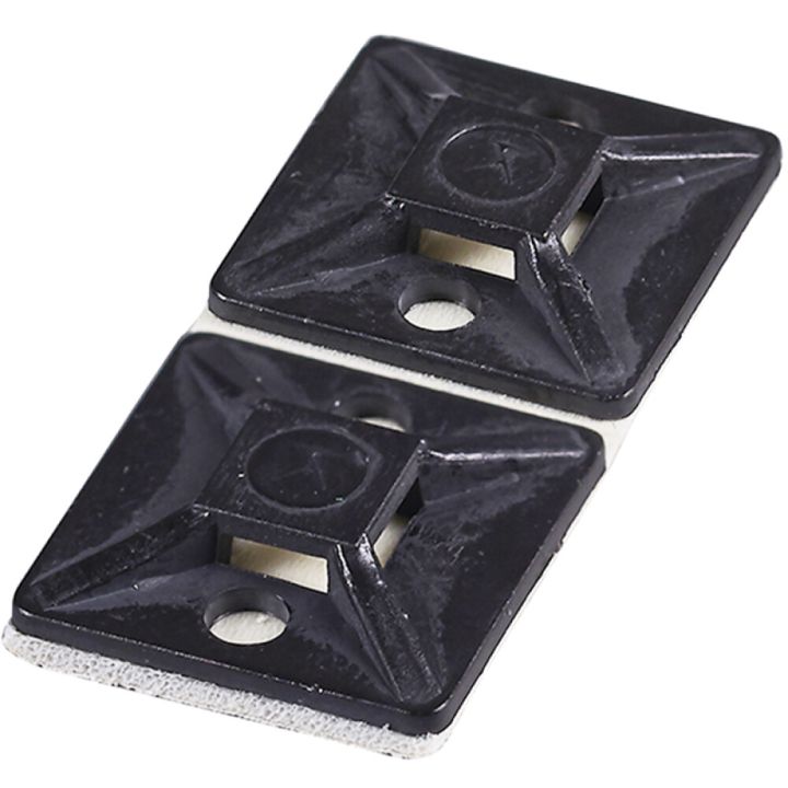 Kaablisidemealus Haupa 19 x 19 mm, 100 tk, must