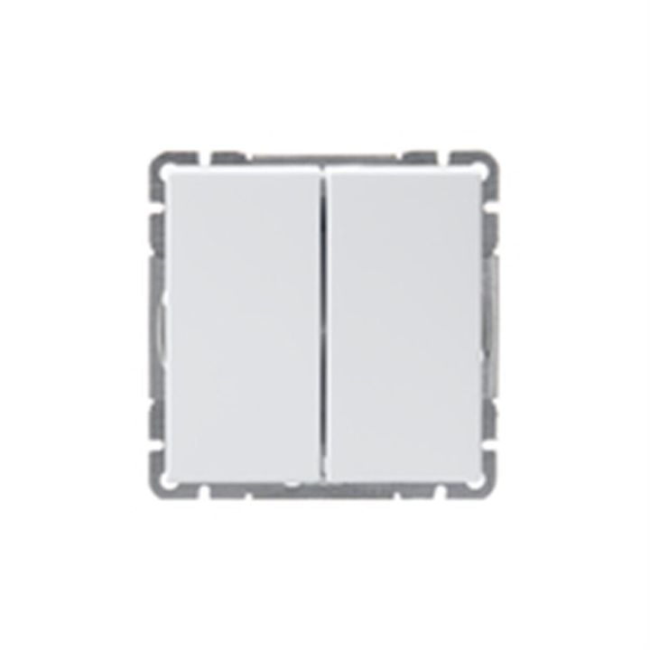 Kahene lüliti Berker S1 raamita valge