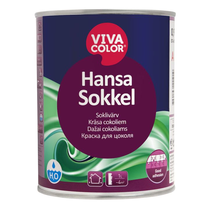 Soklivärv Vivacolor Hansa Sokkel C ainult toonimiseks 0,9 l