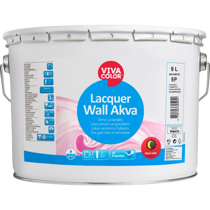 Seina-ja laelakk puidule Lacquer Wall Akva 9 l