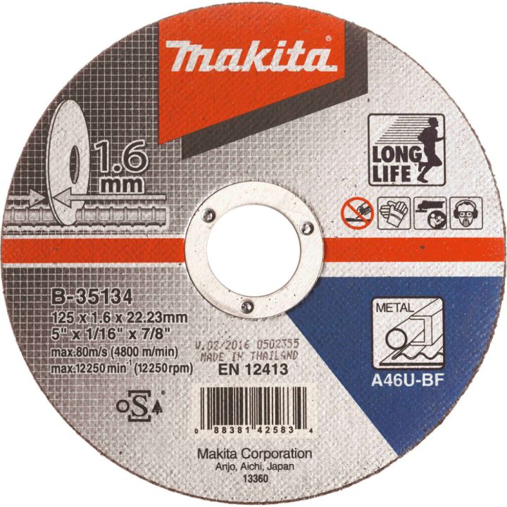 Lõikeketas Makita 125 x 1,6 mm metall
